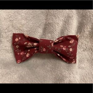 Handmade floral bow clip